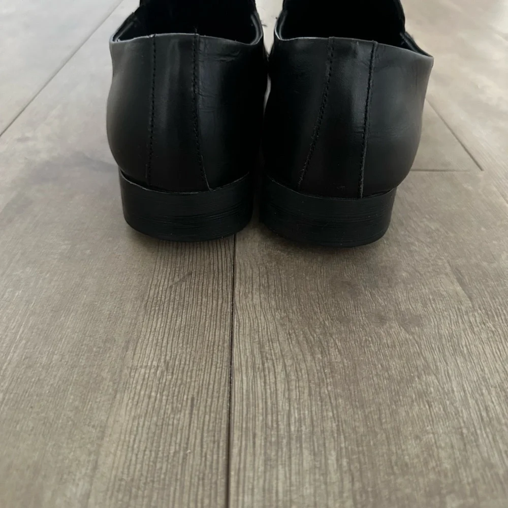 Mochi Men’s Black Leather Dress Slip On Shoes Moccasins size 42 (9)